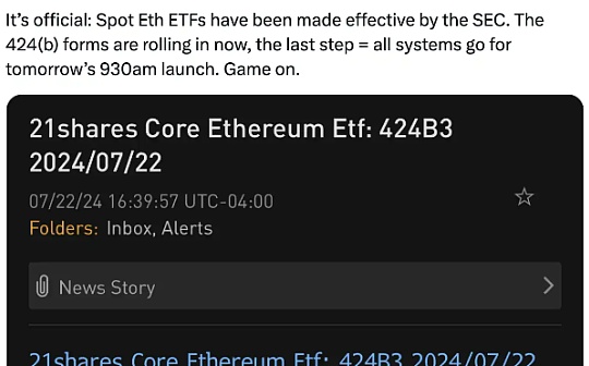 十年从ICO到ETF：以太坊现货ETF正式获批上市
