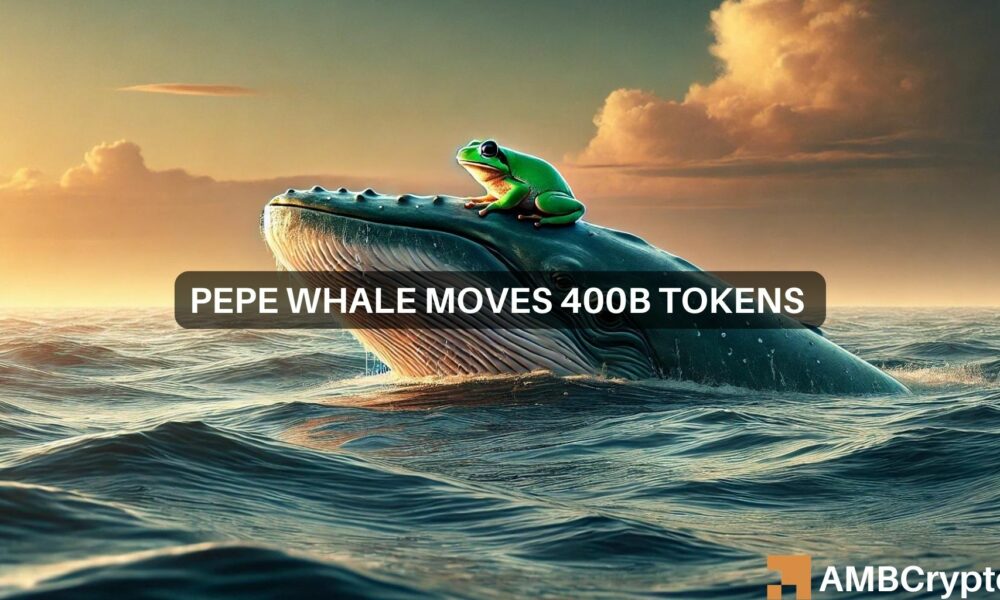 PEPE抛售即将到来？Whale向币安转移4000亿代币