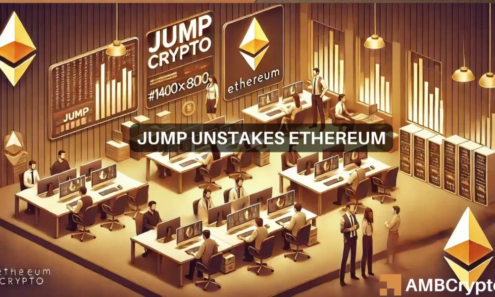 随着ETH下跌30%，Jump crypto解除了3.148亿美元的以太坊：发生了什么？