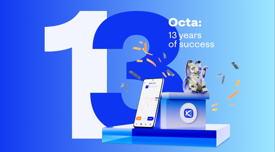 Octa庆祝开创在线交易服务13周年