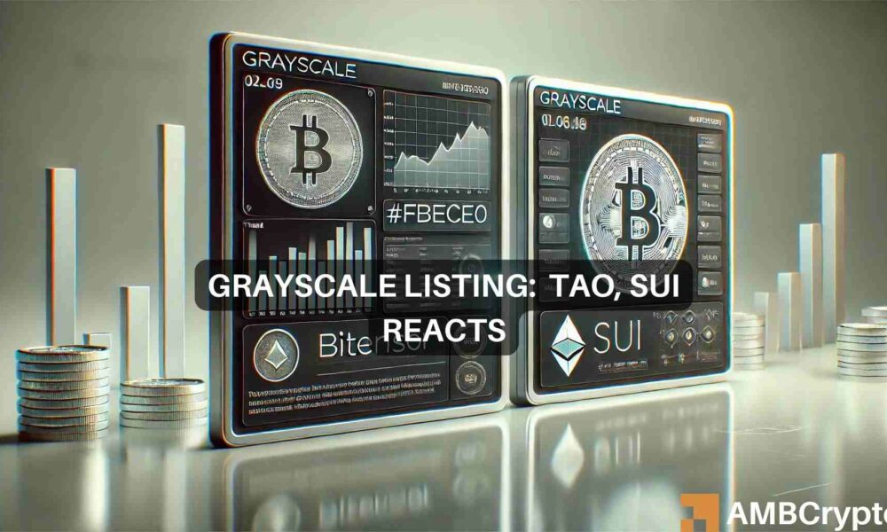 Grayscale将Bittensor、SUI添加到其产品中：山寨币的反应如何？