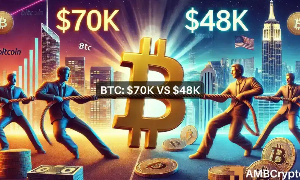 比特币涨到7万美元还是4.8万美元？BTC价格的下一步是什么