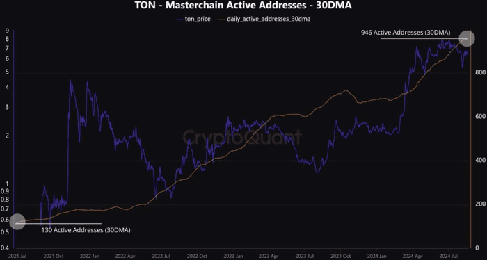 Toncoin 每日活跃地址数创历史新高，但 TON 是“泡沫”吗？