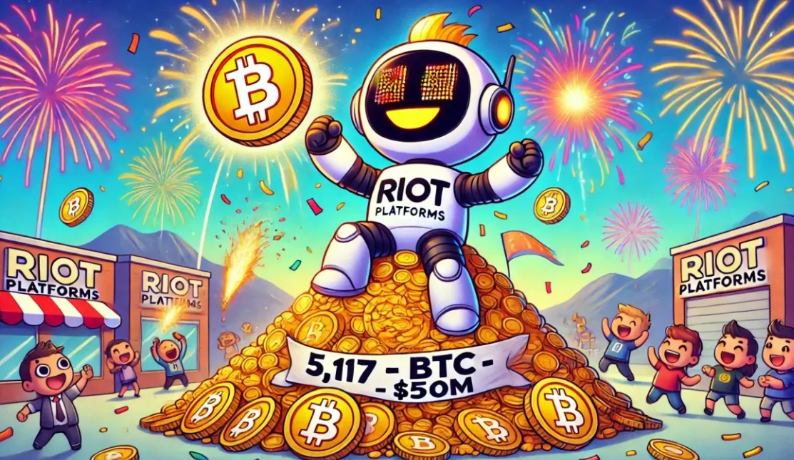 Riot Platforms 将比特币储备量增加 5,000 BTC 以上